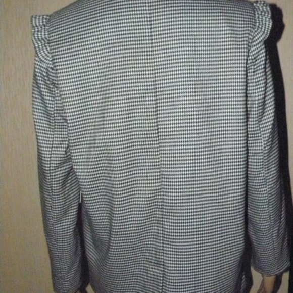 Straight Silhouette Hounds-tooth Jacket - Picture 4 of 6